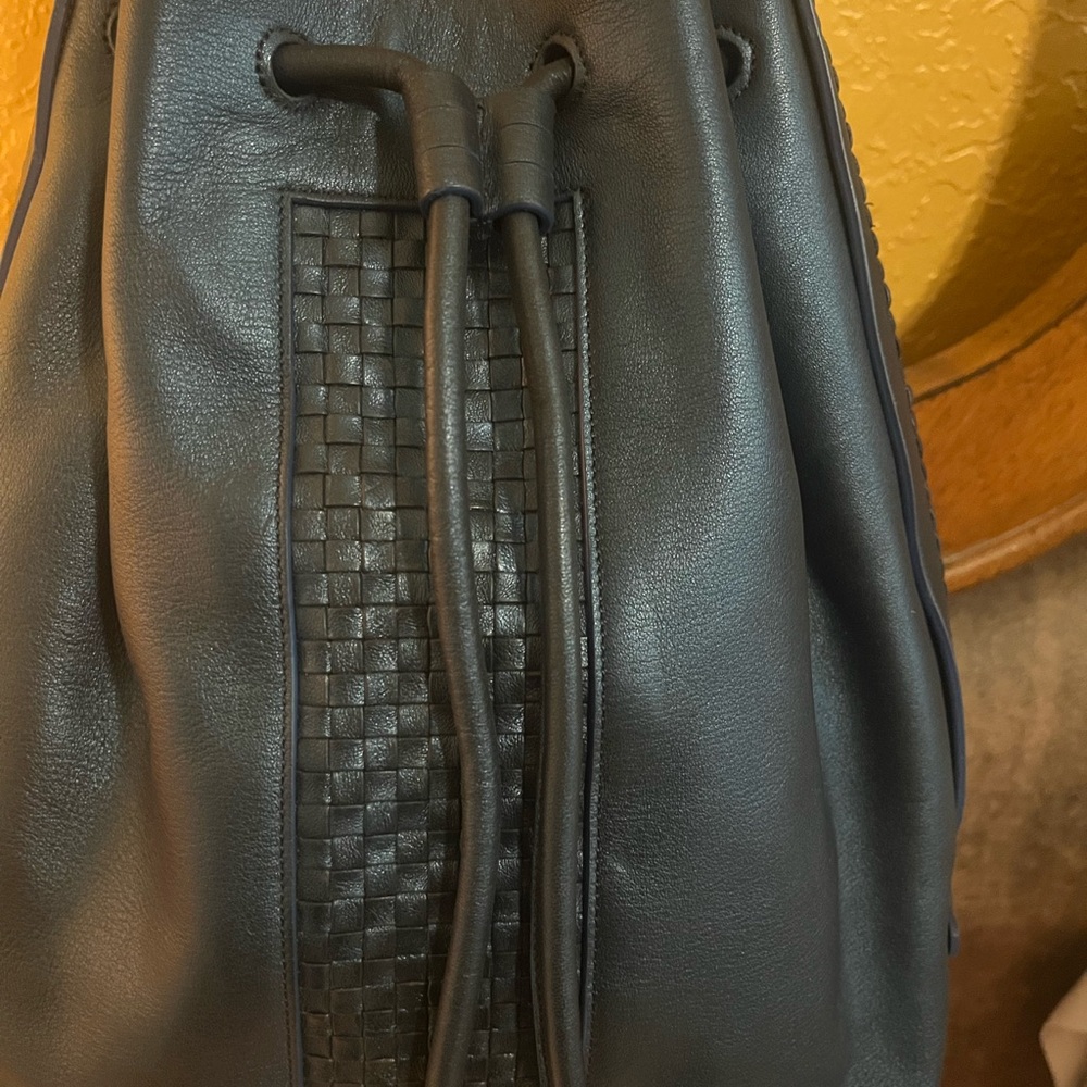 Elegant navy blue Cole Haan Leather Bag